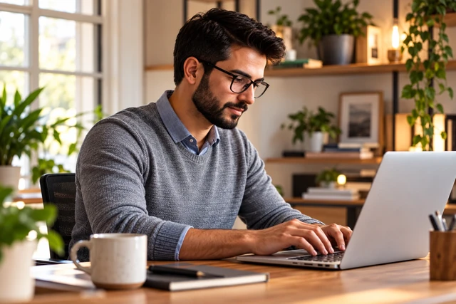 Ambiente e profissionais de trabalho remoto